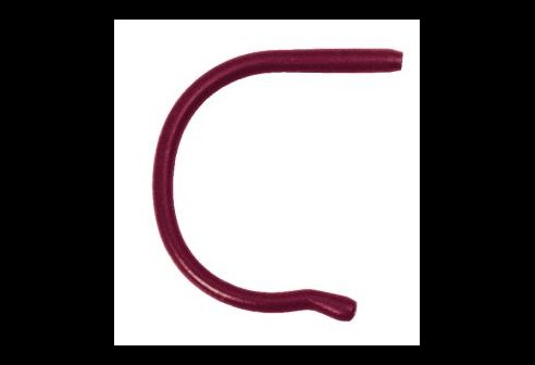 Siliconen kruloortip voor volwassenen bordeaux Ø 1,0 tot 1,1 mm