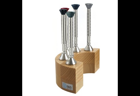 Schroevendraaierset  5 stuks in houten stander