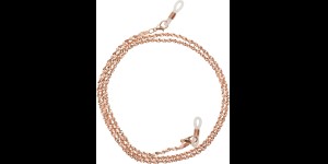 Brilkettingen Rome rose goudkleurig