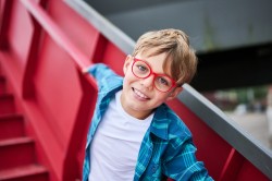 Juno transparant rood/rood, maat 45