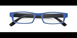 Leesbril kunststof met soft touch blauw