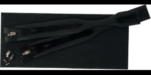 Acetaatplaten zwart 150 x 8 x 65 mm