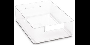 Werkbakken - grote uitvoering- Transparant - extra hoog - 65 mm