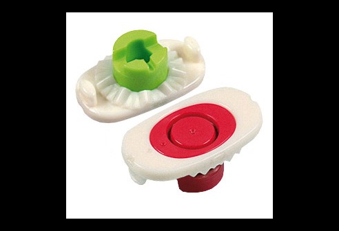 NIDEK afnameblok Nano-Cup, kleurgesorteerd (5x rood en 5x groen) voor links rechts onderscheid, tot curve 6