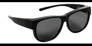 Overzetzonnebril model Dublin S glazend zwart