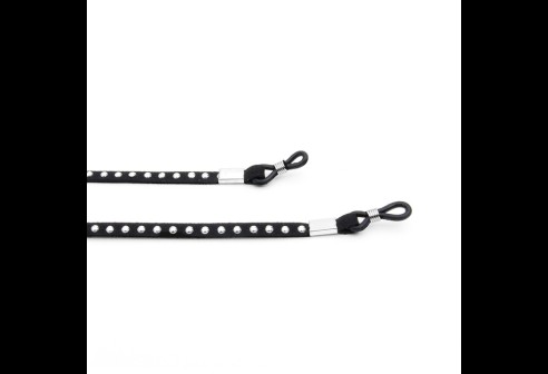 Brillenband met klinknagels zwart 3 stuks