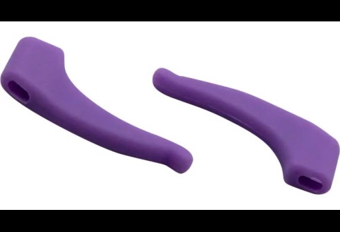 Milo & Me kids antislip oorhaakjes, donker lila 