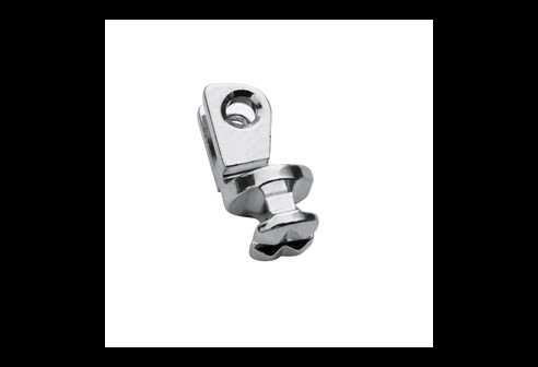 Insmeltscharnieren voorstukdeel links, dubbele ogen, opening 1,0 mm