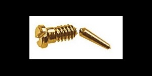 Gleufschroef goud Ø 1,4 lengte 3,5/6,5 mm