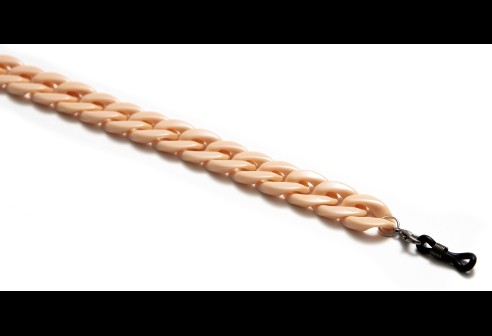 Brilketting acryl zalm 2 stuks