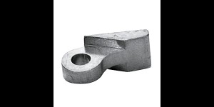 Soldeerscharnieren veerdeel, enkel oog, opening 1,2 mm