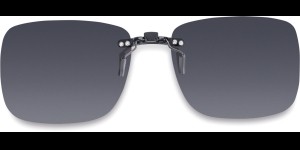 Voorhanger voor kunststof monturen, opklembaar 52 x 42mm - Grijs, polariserend