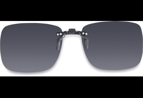 Voorhanger voor kunststof monturen, opklembaar 52 x 42mm - Grijs, polariserend