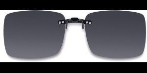 Voorhanger voor metalen monturen, opklembaar 48 x 40 mm - Grijs, polariserend