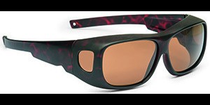 Shoptic overzetzonnebril havana hoekig