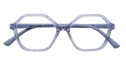Lux glitter sky blue/light grey blue, maat 44