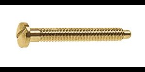 Gleufschroef goud Ø 1,2 lengte 12 mm