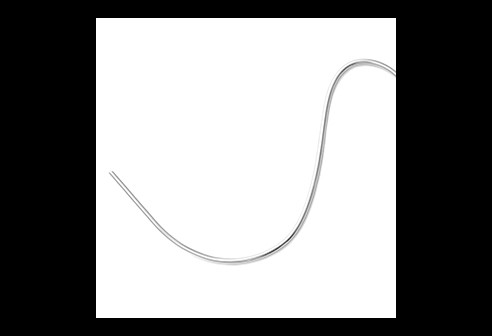 Rond draad dikte 1.5mm, nieuwzilver, lengte 1m