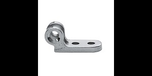 Klinkscharnieren veerdeel links, dubbele ogen, opening 0,9 mm