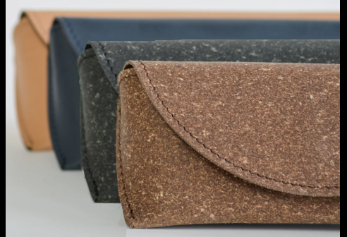 Assortiment duurzame etui's JOHAN - gerecycled leerafval