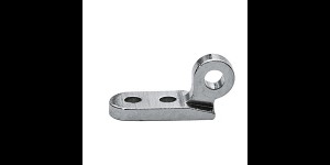 Klinkscharnieren voorstukdeel links, enkel oog, opening 1,0 mm