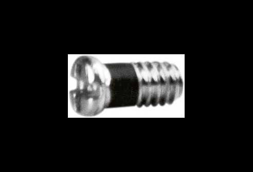 Kruiskop/gleuf-schroef zilver Ø 1,4 lengte 3,3 mm