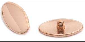 Titanium schroefpad rose goud allergievrij 13 mm