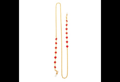Brilketting Rimini rood