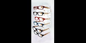 Transparant display voor 6 monturen