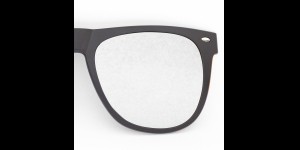 Polarisatie voorhanger zwart hoekig model zilver verspiegeld 85-90% 