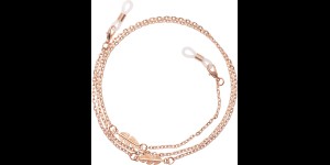 Brilkettingen Verona rose-goud