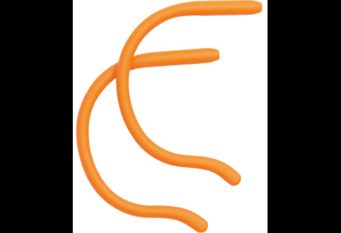 Siliconen kruloortip voor kinderen oranje Ø 1,3 tot 1,4 mm
