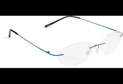 Glasbril van Beta-titanium blauw