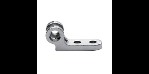 Klinkscharnieren veerdeel rechts, dubbele ogen, opening 0,9 mm
