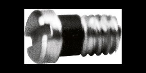 Gleufschroef zilver Ø 1,4 lengte 2,8 mm