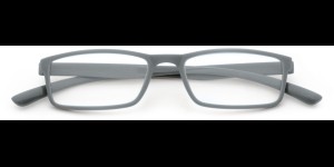 Leesbril kunststof met gematteerd voorstuk, blauw/grijs