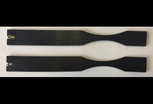 Acetaatplaat ruw model voor oortips, zwart 