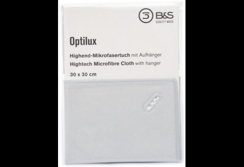 Microvezeldoekje - 30 x 30 - Lichtgrijs - Optilux Premium kwaliteit