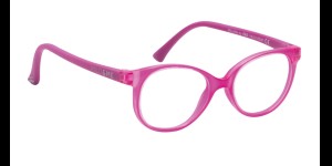 Sara transparant roze/fuchsia, maat 38