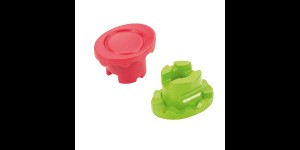 NIDEK afnameblok Mini-Cup, tot curve 6, kleurgesorteerd (5 x rood en 5 x groen) voor links rechts onderscheid