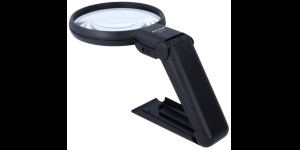 Hand/staan loep 2X/4X met LED