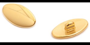 Titanium klikpad goud allergievrij 13 mm