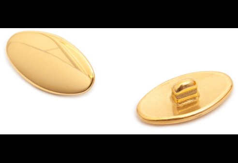 Titanium klikpad goud allergievrij 13 mm