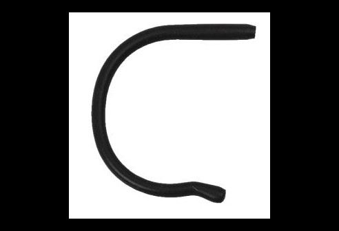 Siliconen kruloortip voor volwassenen zwart Ø 1,0 tot 1,1 mm