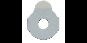 Glasplakkers standaard glazen, type universeel, Ø 24 mm, dikte 0,8 mm